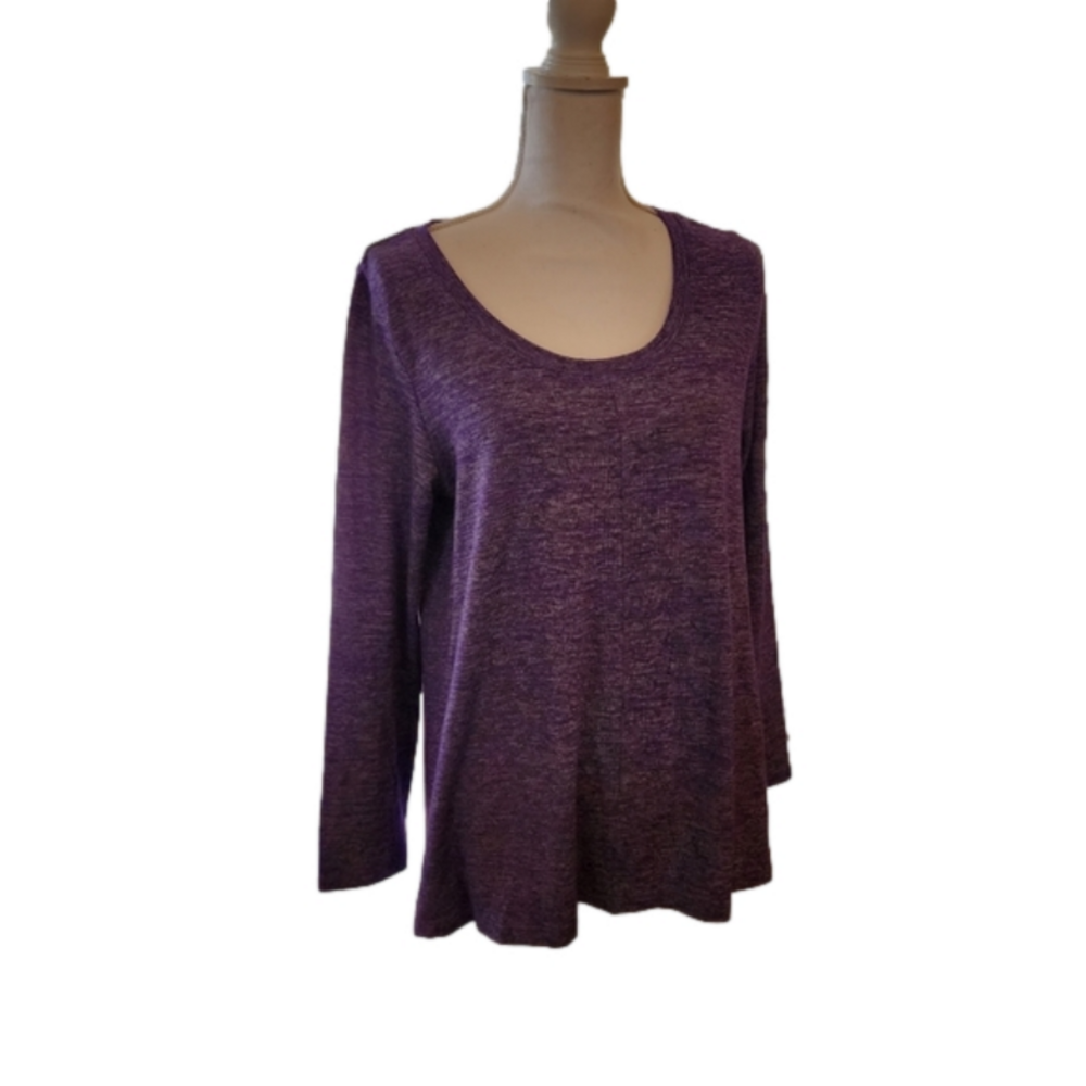 Purple long sleeve top